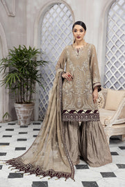 Heavily Embellished Skin Pakistani Kameez Sharara Wedding Dress