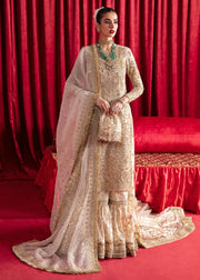 Heavily Embroidered Pakistani Wedding Dress Kameez Farshi Gharara