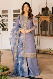 Heavily Embroidered Purple Pakistani Kameez Sharara Party Wear