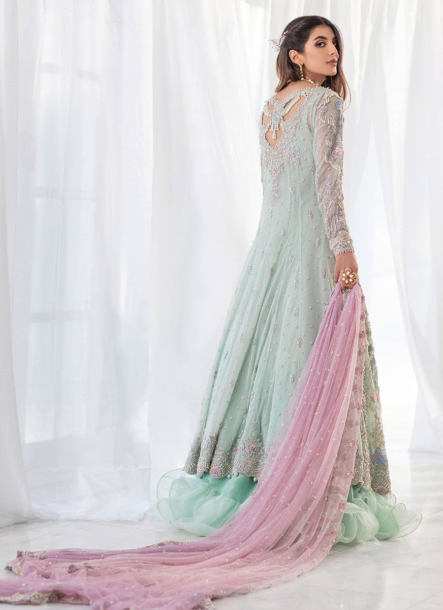 Heavily Embellished Kalidaar Frock Pakistani Bridal Dress