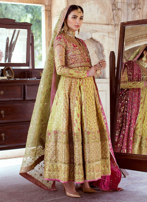 Heavily Embellished Lehenga Choli Pakistani Bridal Dress