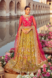 Heavily embellished Pakistani Wedding Dress in Lehenga Choli Style