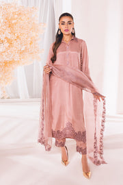 Heavily embellished Peach Pink Pakistani Salwar Suit with Dupatta