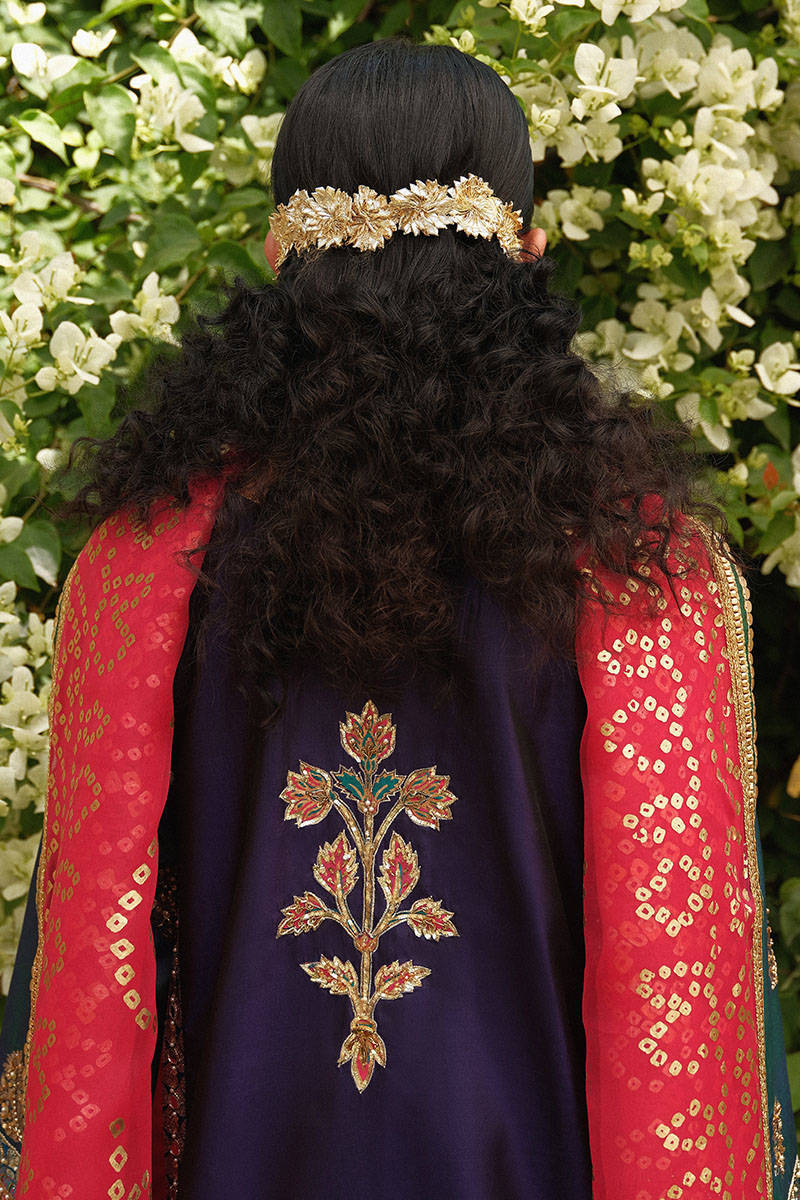 Heavy Blue Sharara Kameez 