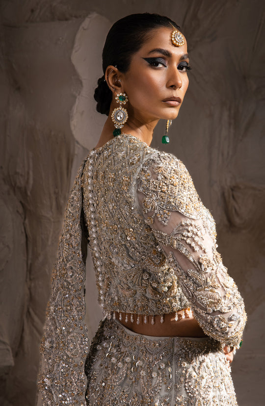 Heavy Embellished Bridal Lehenga and Choli Pakistani Dress