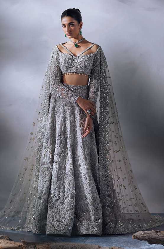 Honey Waqar Bridal Lehenga Choli and Dupatta Dress Online