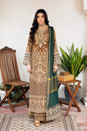 Chiffon Embroidered Gown