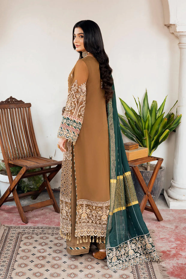 Chiffon Embroidered Gown