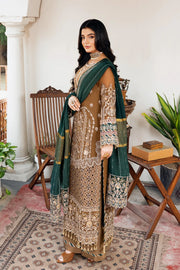 Chiffon Embroidered Gown