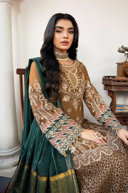 Chiffon Embroidered Gown