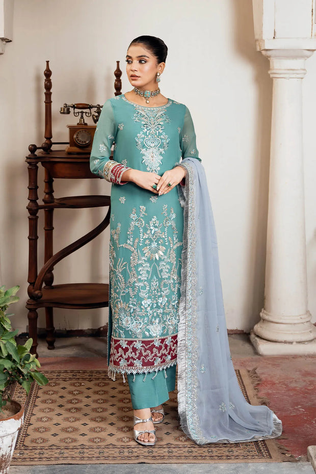 Off White Embroidered Raw Silk Dress Set