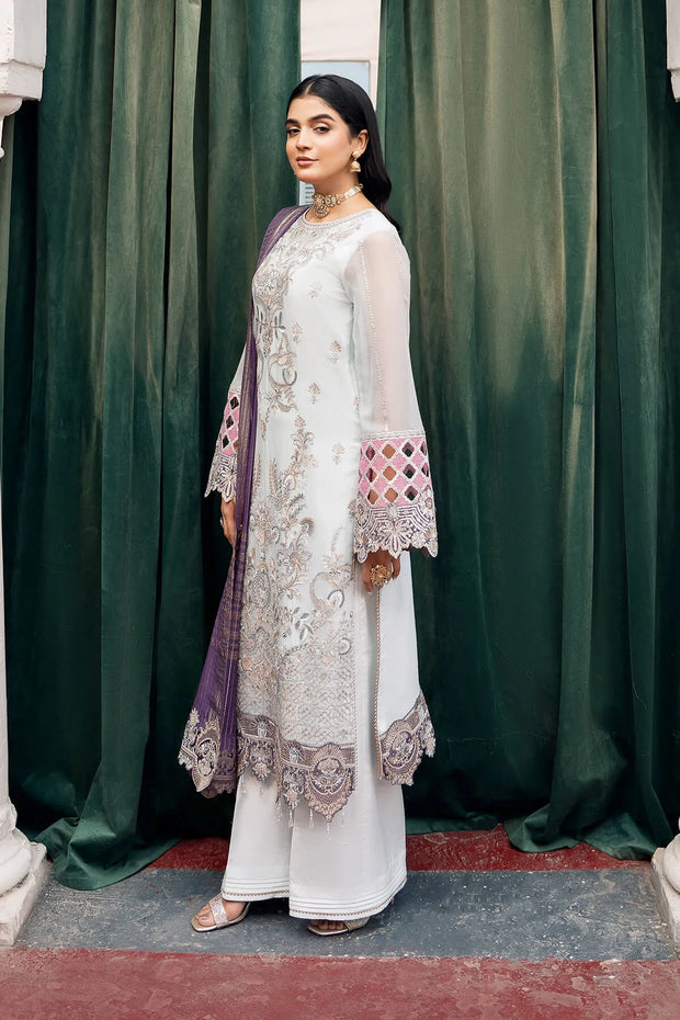 Embroidered Jacquard Dress Set With Dupatta E0Ca