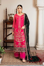 Embroidered Raw Silk Gown With Dupatta 3Be9