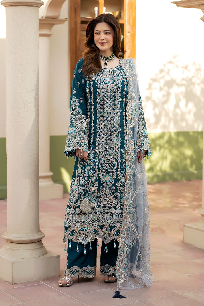 Embroidered Raw Silk Pakistani Eid Suit