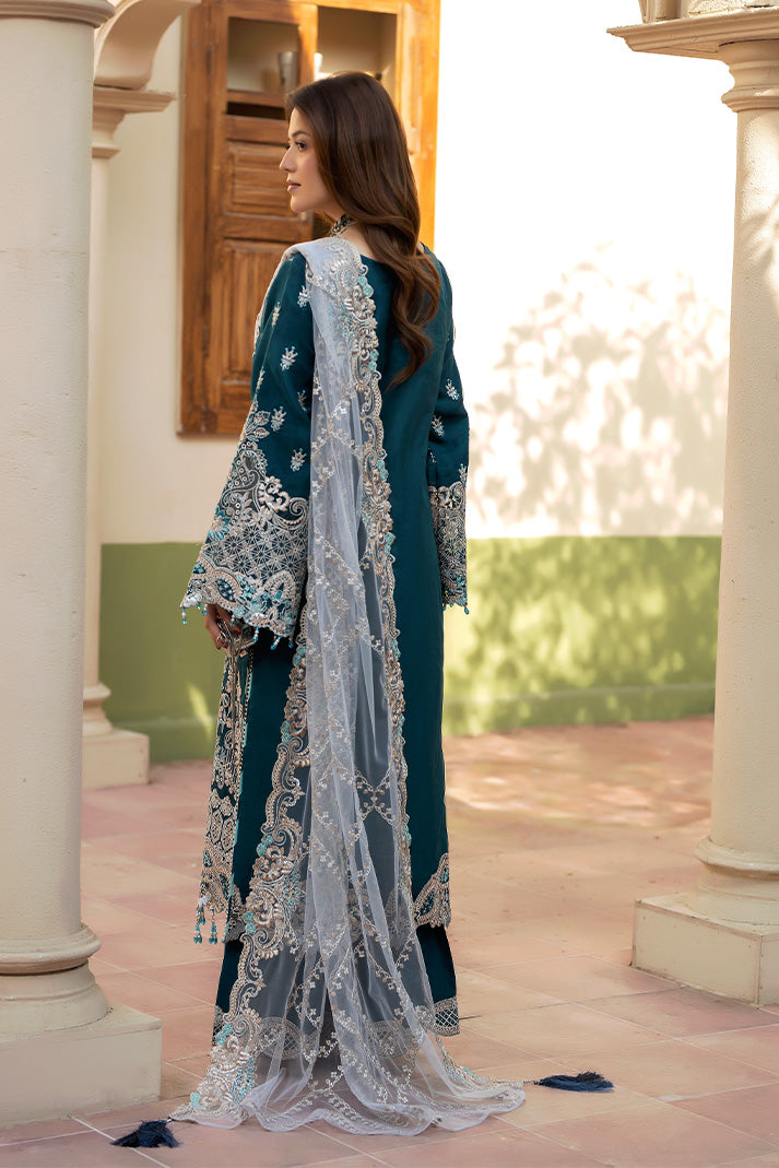 Embroidered Raw Silk Pakistani Eid Suit