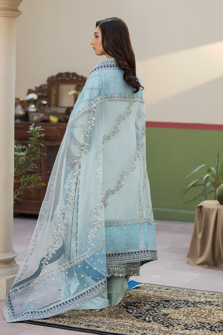 Embroidered Raw Silk Eid Suit With Dupatta