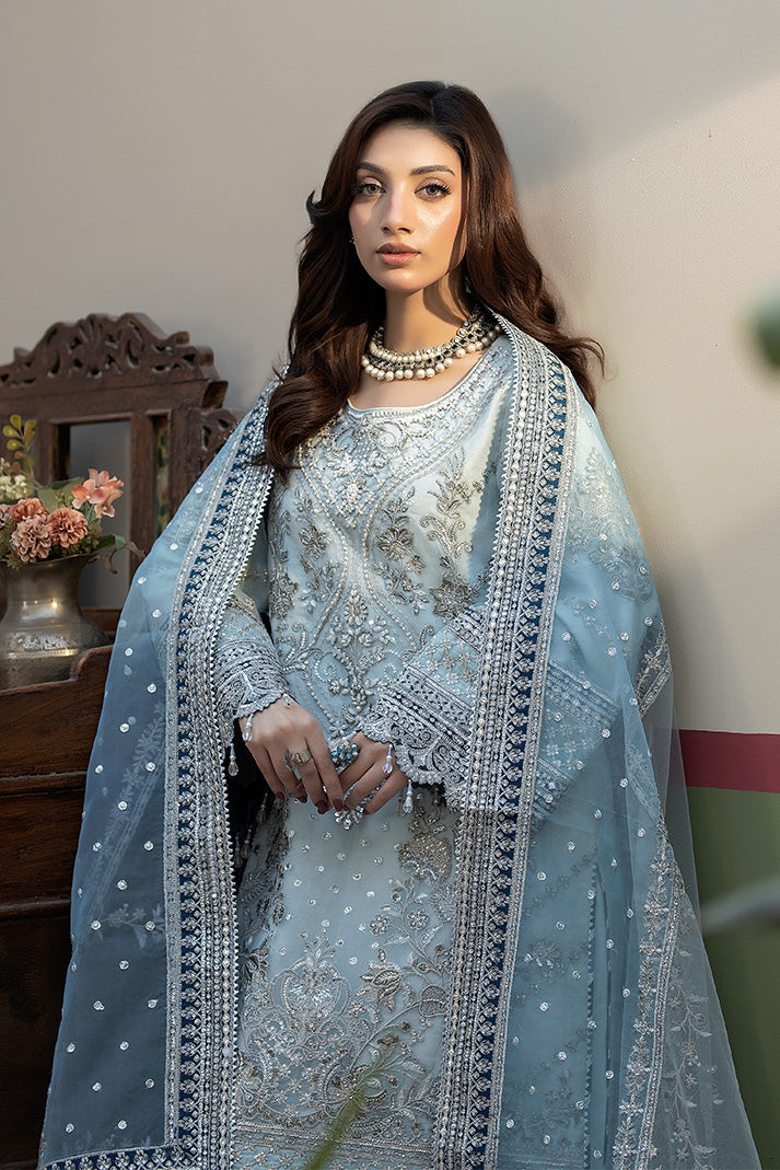 Embroidered Raw Silk Eid Suit With Dupatta