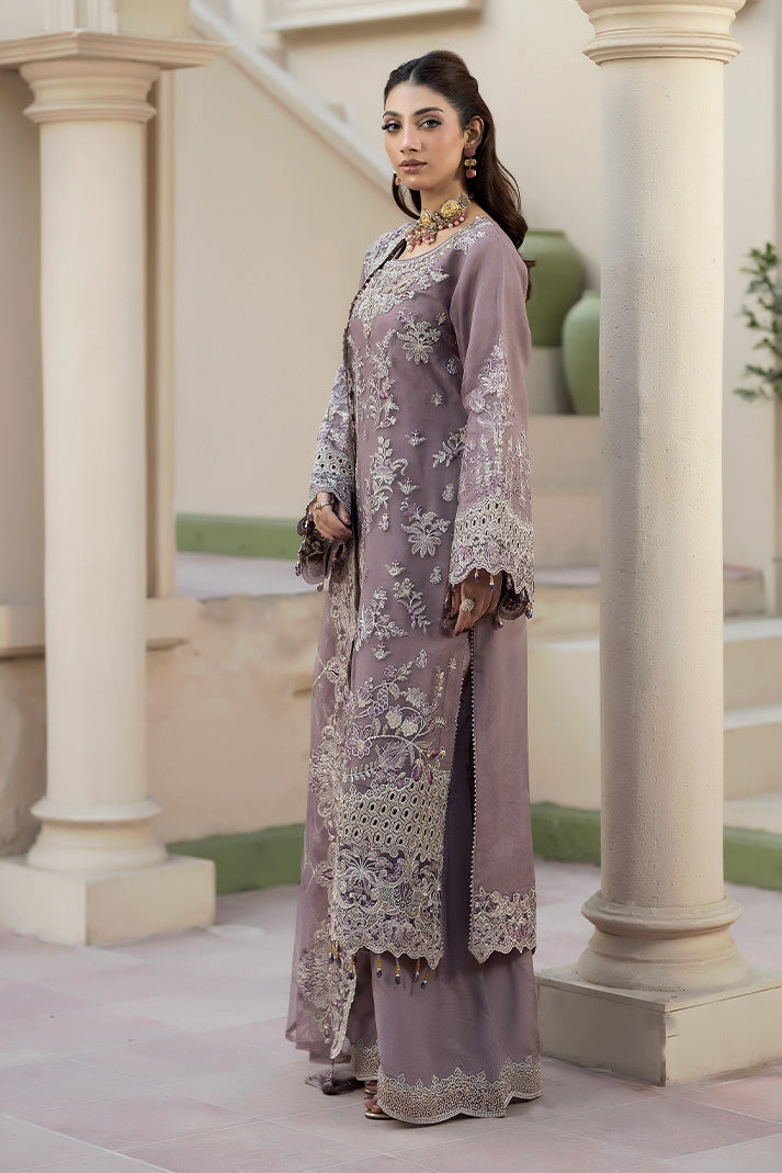 Elegant Embroidered Raw Silk Pakistani Eid Dress