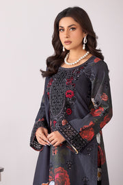 Imrozia Peach Pakistani Dresses Embroidered Printed Peach