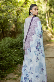 Embroidered Organza Ensemble With Dupatta 4965