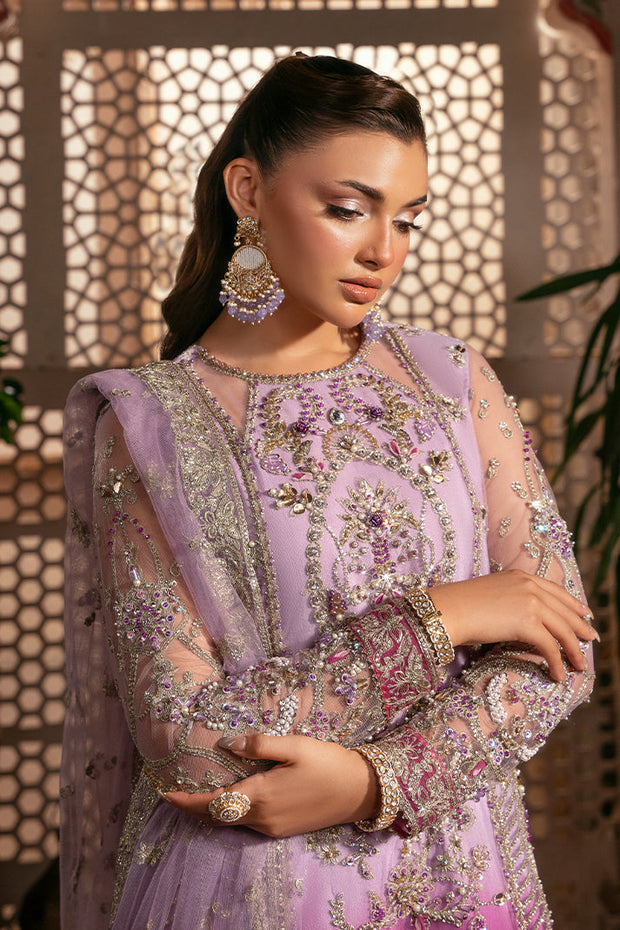Pakistani Bridal Dress with Raw Silk and Embellishment