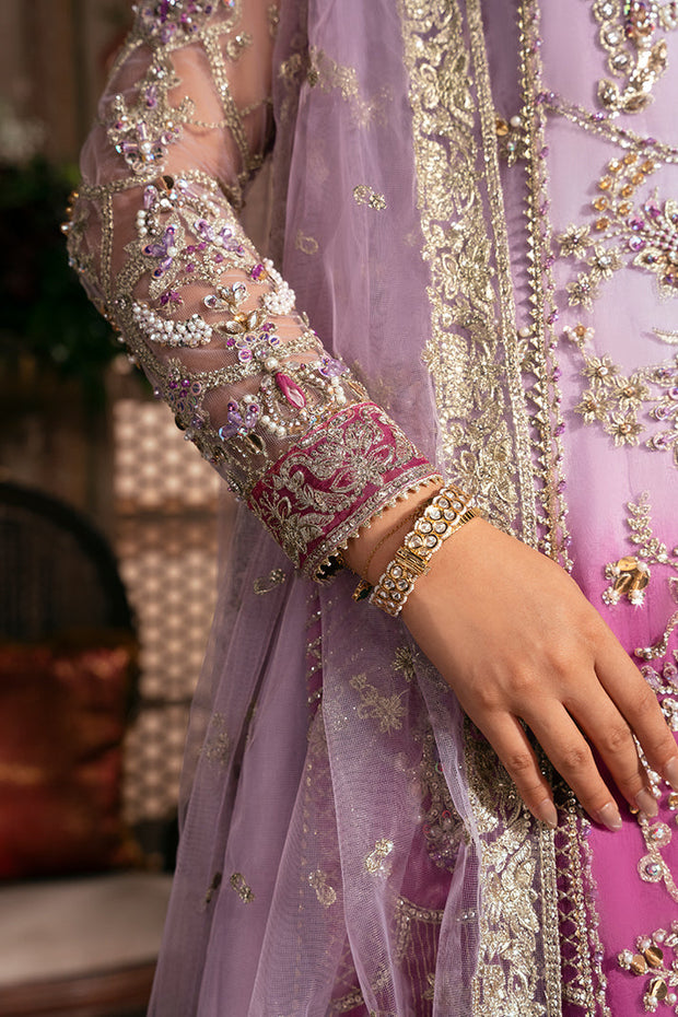 Pakistani Bridal Dress with Raw Silk and Embellishment