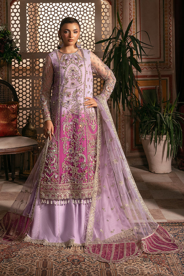 Pakistani Bridal Dress with Raw Silk and Embellishment