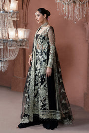 Embroidered Pakistani Bridal Dress with Raw Silk Trouser