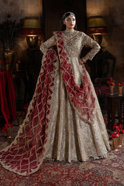 Embroidered Pakistani Bridal Dress with Handmade Embellishment