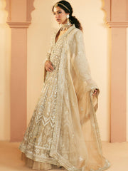 Pakistani Bridal Wear: Elegant Long Tapered Coat Set