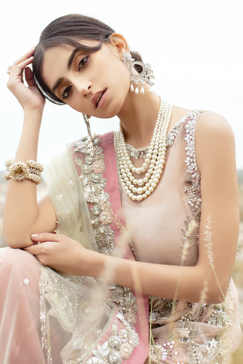 Exquisite Pakistani Bridal Dress with Embellished Details