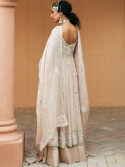 Pakistani Bridal Dress in Chai Pink with Embroidery
