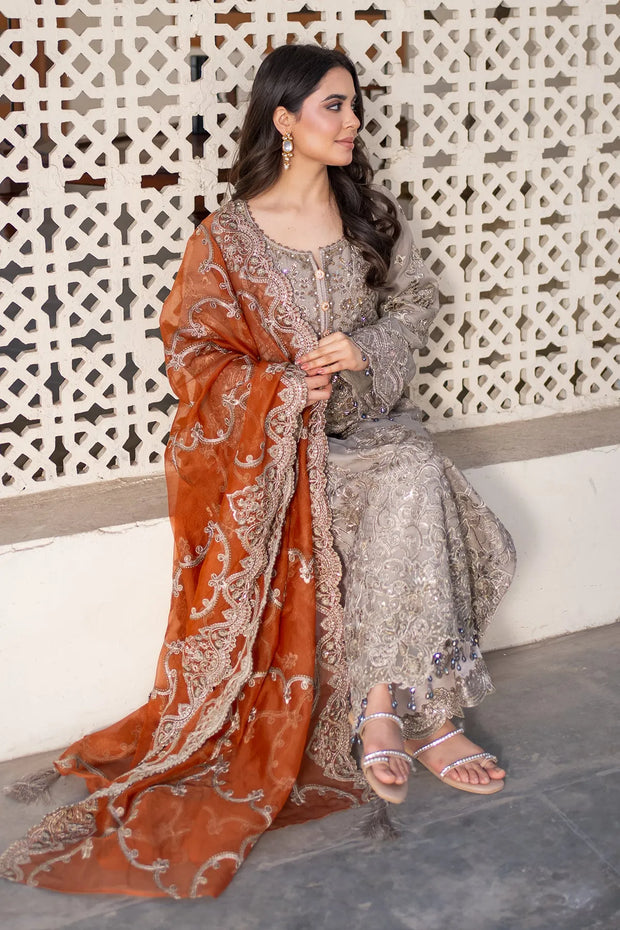 Eid Embroidered Raw Silk Dress Set