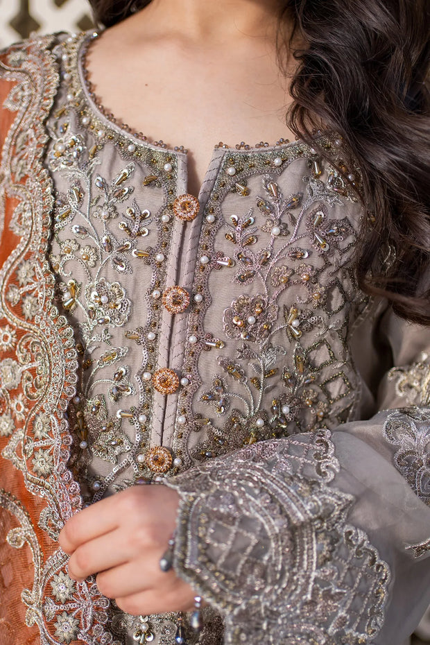 Eid Embroidered Raw Silk Dress Set