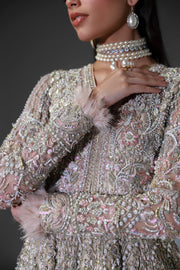 Elegant Subtle Pink Pakistani Bridal Dress for Special Occasions