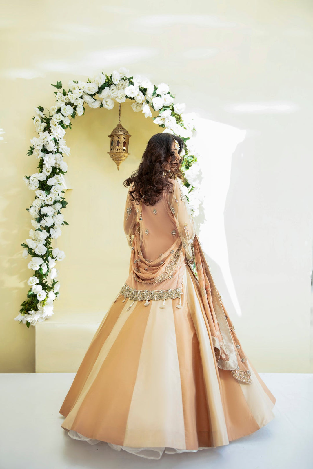 Trendy Pakistani Bridal Dress with Pastel Elegance