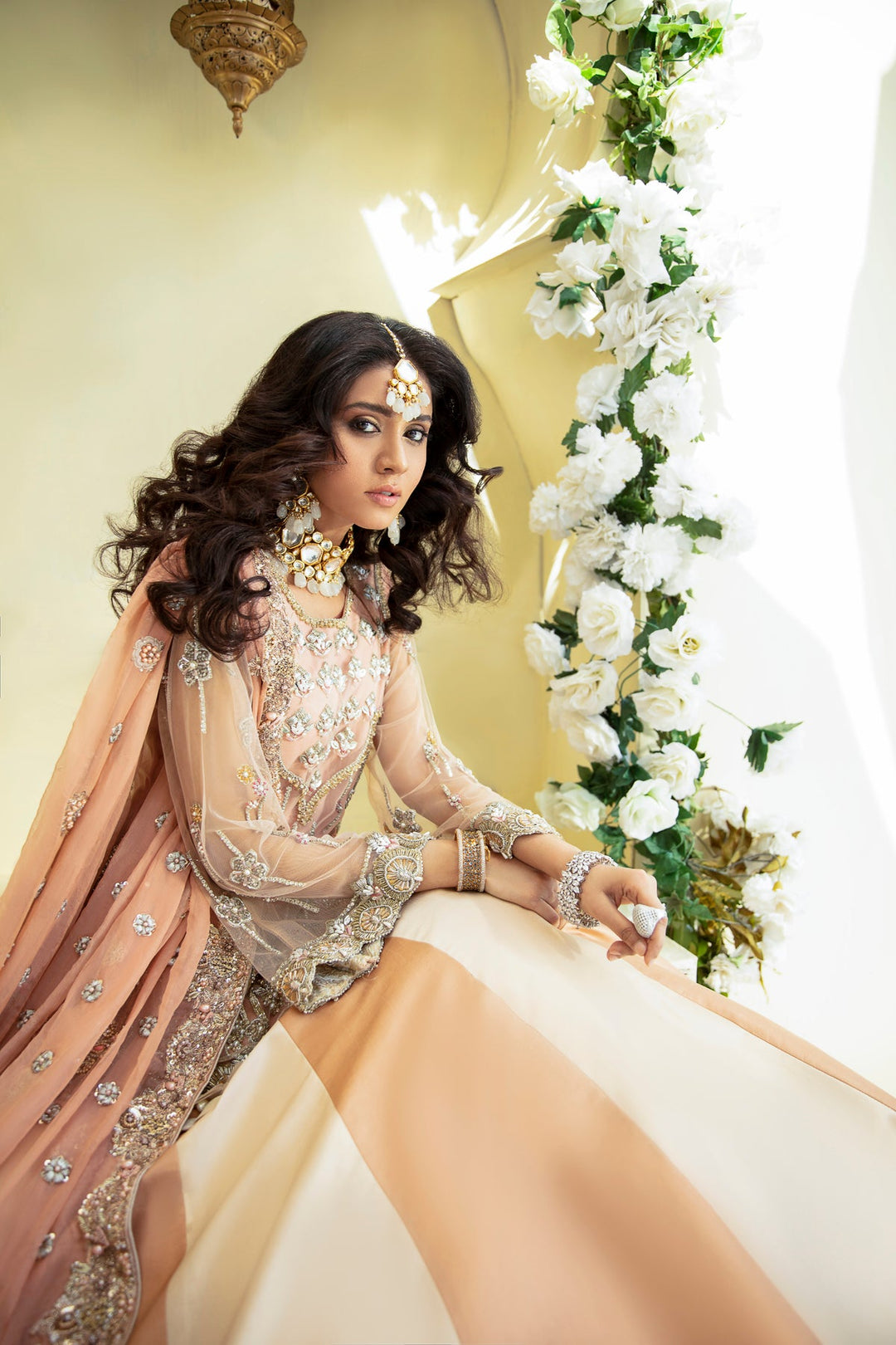 Trendy Pakistani Bridal Dress with Pastel Elegance
