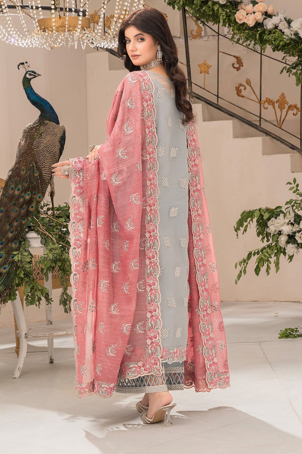 Imrozia Elegant Organza Pakistani Dresses Embroidered Shirt