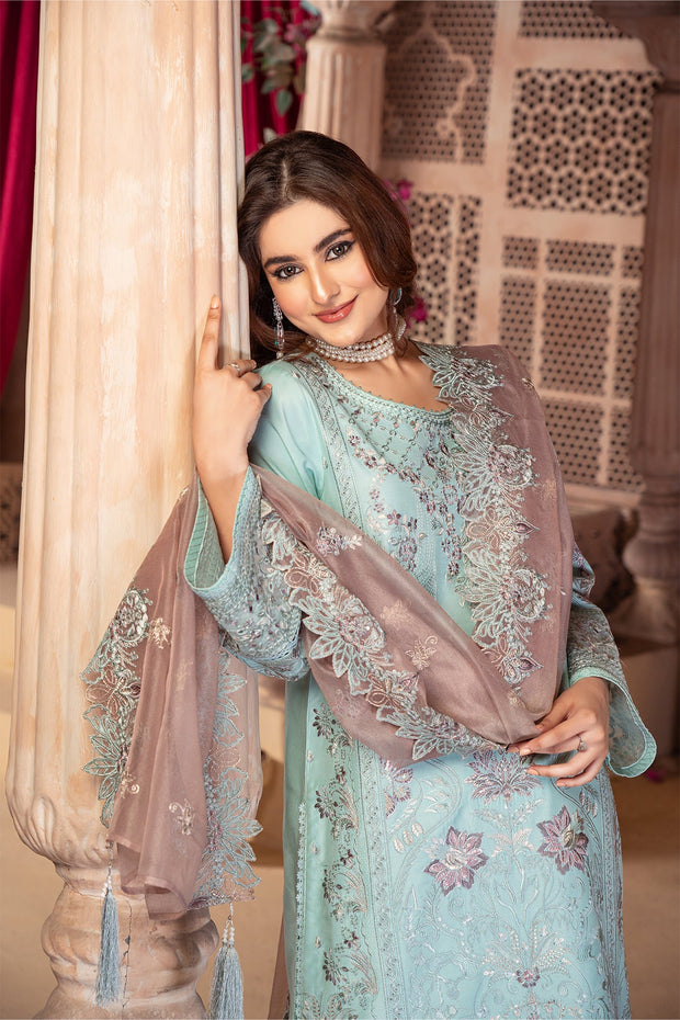Imrozia Elegant Pakistani Dresses Viscose Embroidered Silk Shirt
