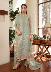 Ice Blue Embroidered Pakistani Salwar Kameez Dupatta Salwar Suit