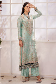 Ice Blue Kameez Trouser Pakistani Wedding Dress