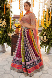 Indian Bridal Dress in Multicolored Lehenga Choli Dress Online