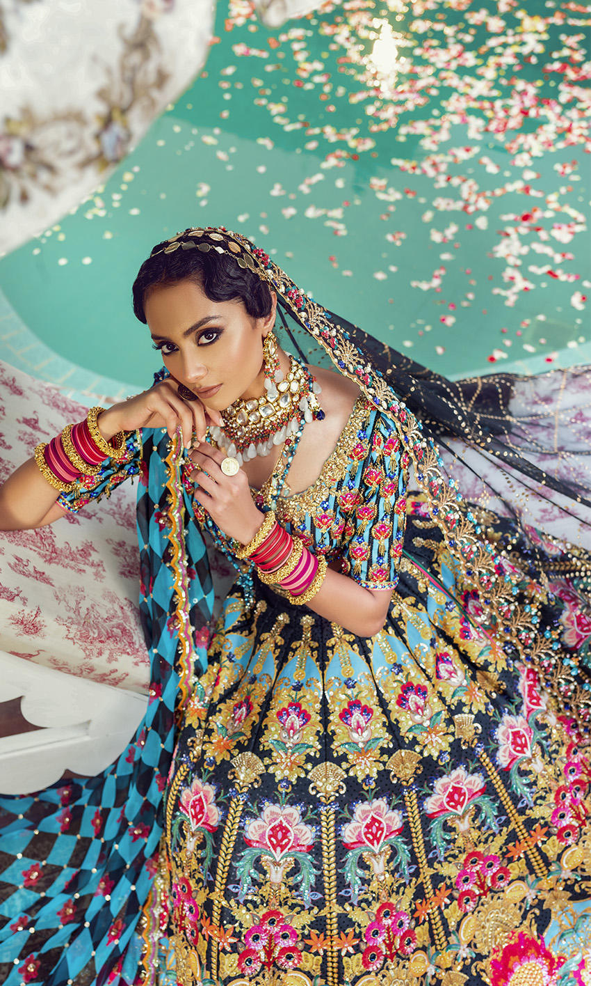 Indian Bridal Dress in Royal Lehenga Choli Style