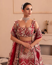 Indian Bridal Dress in Wedding Red Choli Lehenga Style Online