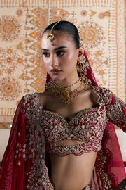 Indian Bridal Dress in Red Lehenga and Choli Style Online