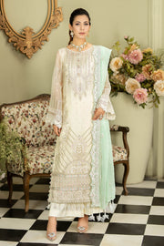 Ivory Heavily Embellished Pakistani Salwar Kameez Dupatta Salwar Suit