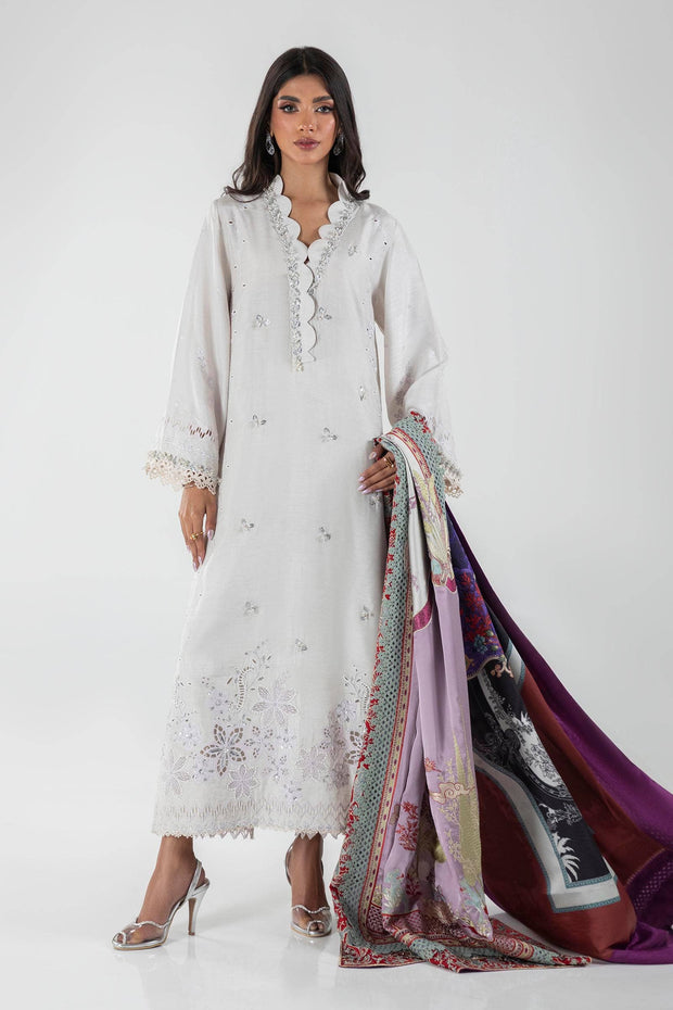 Ivory Shade Straight Shirt Style Luxury Pret Pakistani Salwar Suit