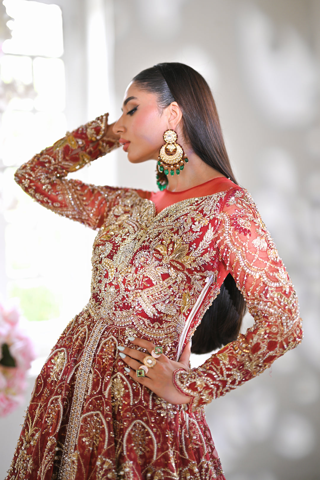 Stunning Red Pakistani Bridal Dress for Your Big Day