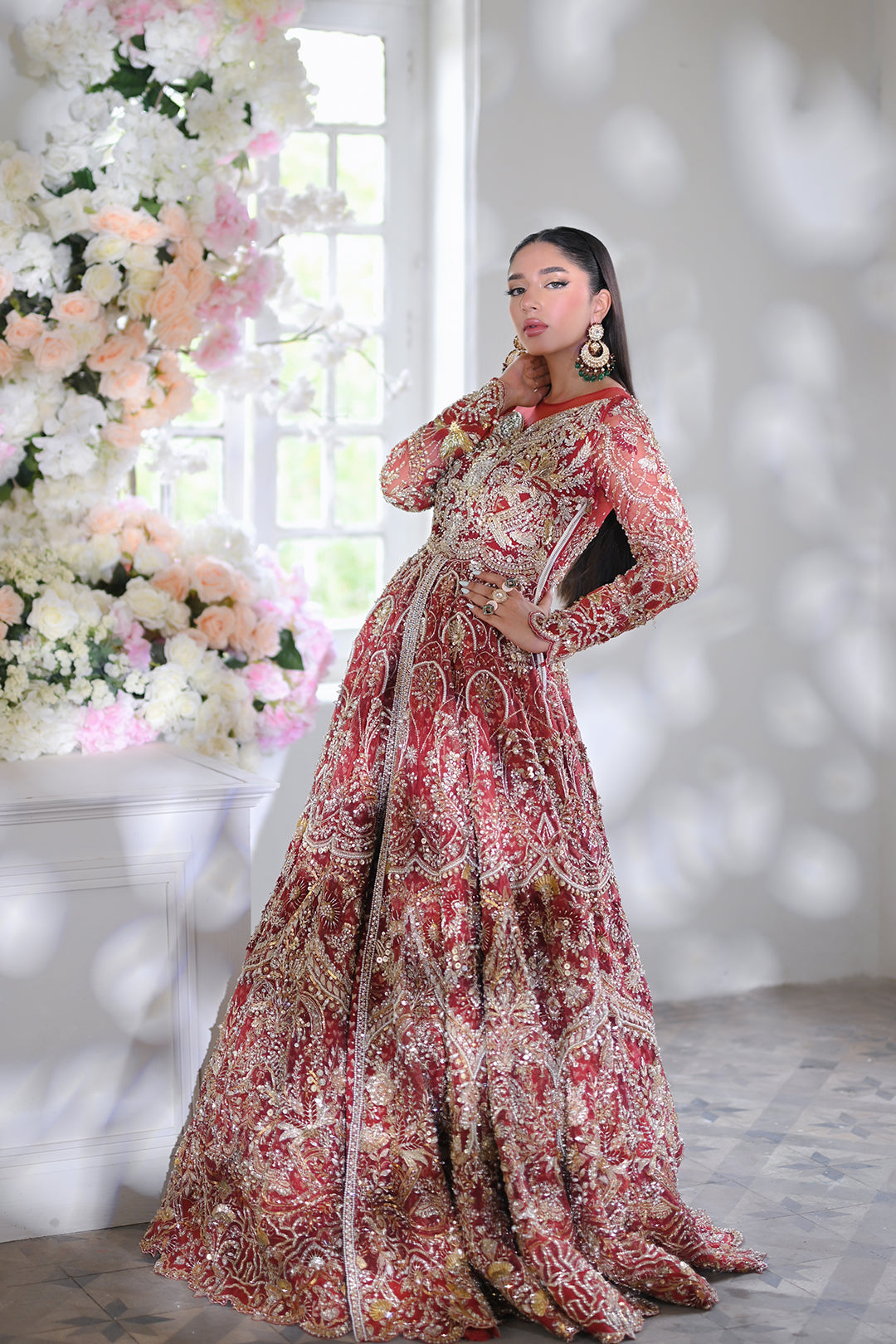 Stunning Red Pakistani Bridal Dress for Your Big Day