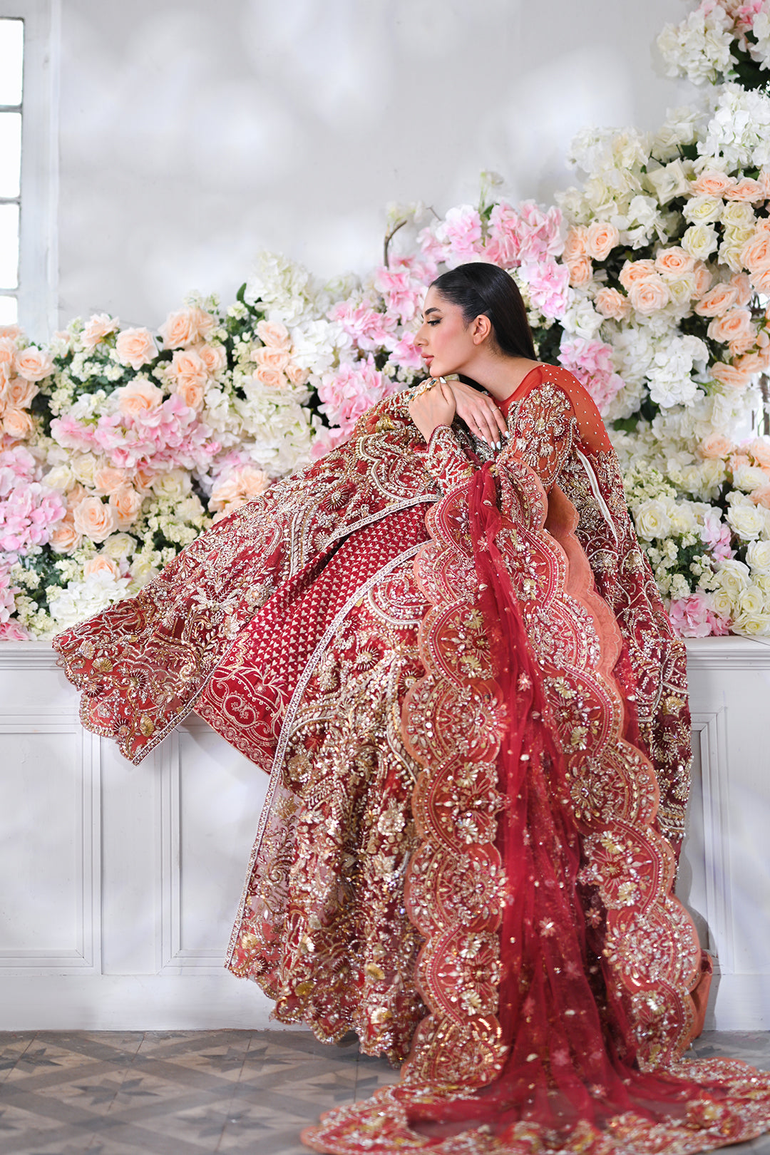 Stunning Red Pakistani Bridal Dress for Your Big Day